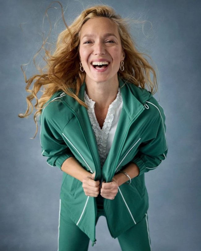 Chicos Zenergy® UPF Piping Anorak Jacket - WATER LILY GREEN