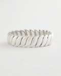 Chicos Matte Twist Stretch Bracelet - SILVER