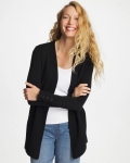 Chicos Ella Ottoman-Trim Cardigan - BLACK Chicos Ella Ottoman-Trim Cardigan - BLACK