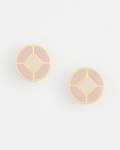 Chicos No Droop® Enamel Clip-On Earrings - PINK Chicos No Droop® Enamel Clip-On Earrings - PINK