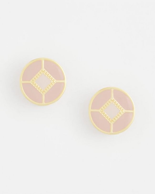 Chicos No Droop® Enamel Clip-On Earrings - PINK