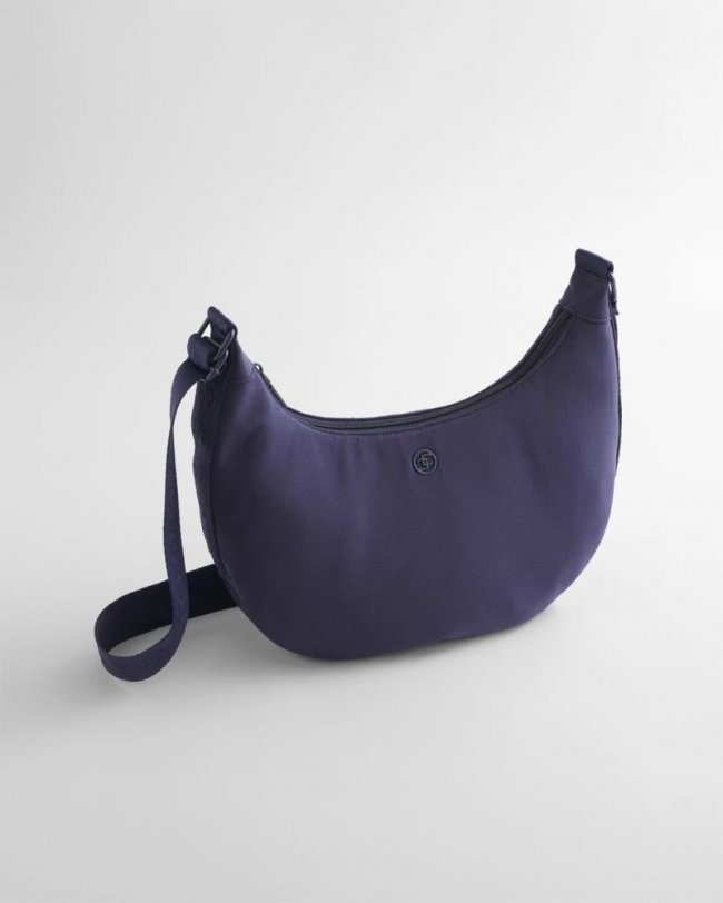 Chicos Ripstop Crescent Crossbody Sling Bag - PASSPORT BLUE