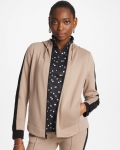 Chicos Zenergy® Double-Knit Contrast Jacket - STUDIO TAUPE