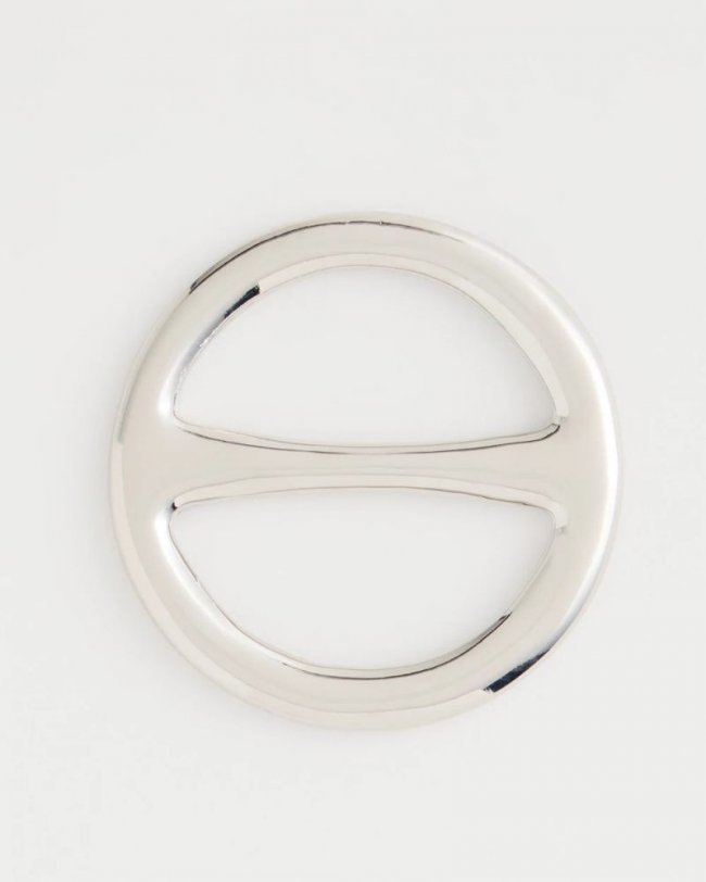 Chicos Silvertone Scarf Ring - SILVER Chicos Silvertone Scarf Ring - SILVER