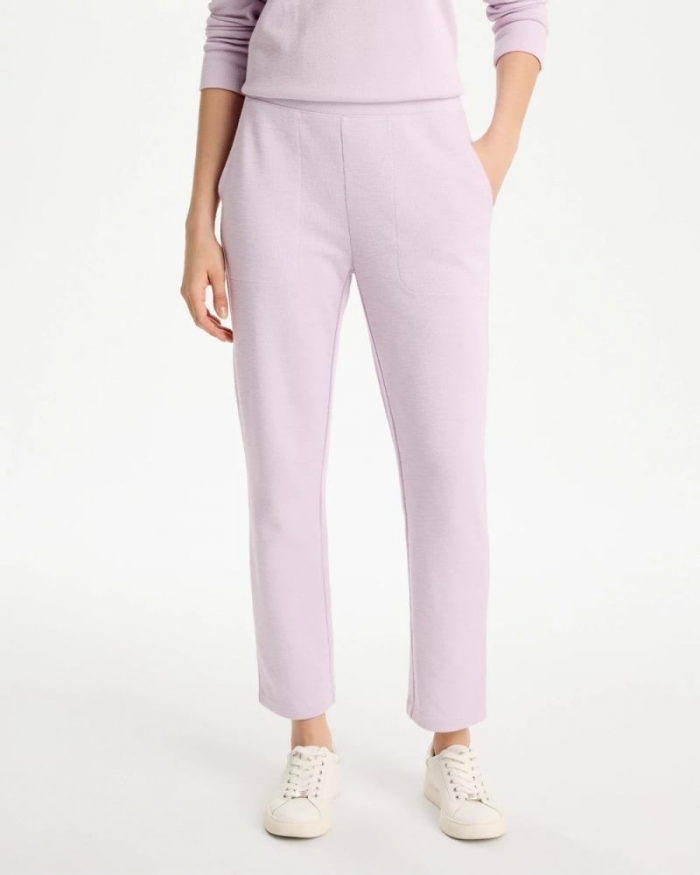 Chicos Zenergy® Beach Slub Cropped Pants - PALE SWEET PEA