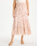 Chicos Cheetah Pull-On Godet Skirt - SWEET BLOSSOM Chicos Cheetah Pull-On Godet Skirt - SWEET BLOSSOM