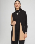 Chicos Intarsia Colorblock Cardigan - BLACK Chicos Intarsia Colorblock Cardigan - BLACK