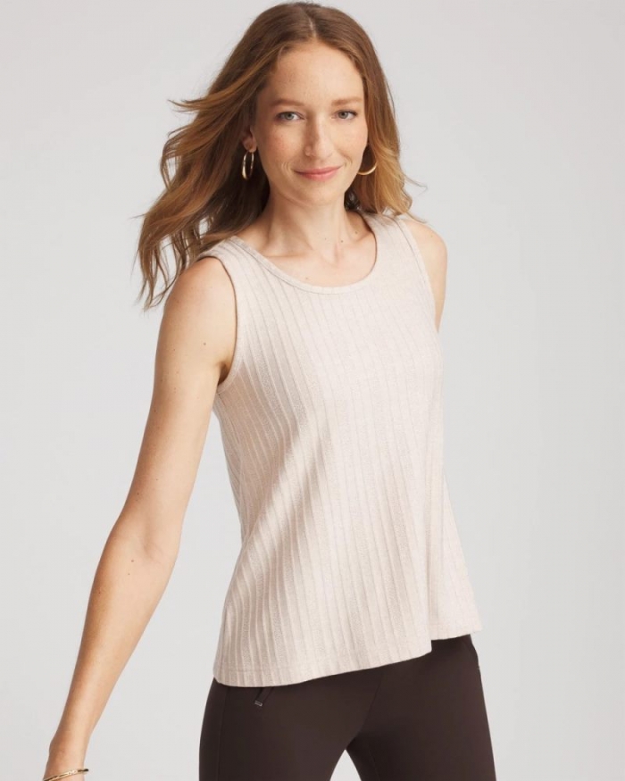 Chicos Cozy Tank - OATMEAL