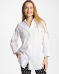 Chicos No Iron Stretch Splitneck Tunic - OPTIC WHITE Chicos No Iron Stretch Splitneck Tunic - OPTIC WHITE