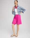 Chicos Brigitte™ Pull-On Asymmetrical Wrap Skort - CRUSHED BERRIES Chicos Brigitte™ Pull-On Asymmetrical Wrap Skort - CRUSHED BERRIES