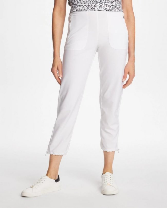 Chicos Zenergy® UPF Rib Mix Cropped Pants - ALABASTER Chicos Zenergy® UPF Rib Mix Cropped Pants - ALABASTER