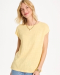 Chicos Linen Dolman Tee - GOLDEN HAZE