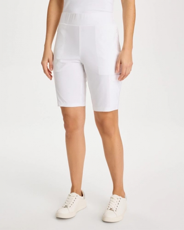 Chicos Zenergy® UPF Shorts - ALABASTER