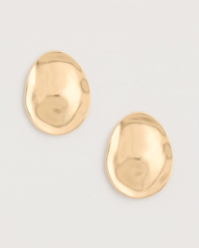 Chicos Golden Stud Earrings - GOLD