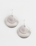 Chicos Silver Drop Earrings - SILVER Chicos Silver Drop Earrings - SILVER