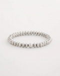 Chicos Silvertone Rounded Stretch Bracelet - SILVER Chicos Silvertone Rounded Stretch Bracelet - SILVER