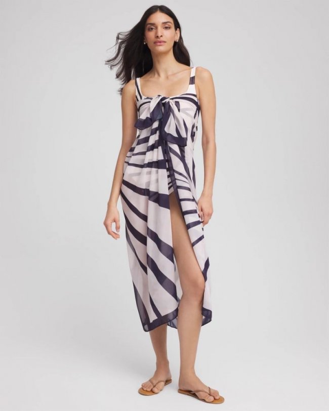 Chicos Gottex Desert Queen Pareo - NEUTRAL/BROWN