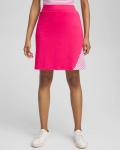 Chicos Zenergy® UPF Knit Side Pleat Skort - PINK BROMELIAD