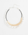 Chicos Mixed-Metal Collar Necklace - MIXED METALS Chicos Mixed-Metal Collar Necklace - MIXED METALS