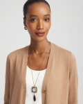 Chicos Clock Pendant Necklace - GOLD Chicos Clock Pendant Necklace - GOLD