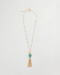 Chicos Tassel Fish Pendant Necklace - BLUE MULTI Chicos Tassel Fish Pendant Necklace - BLUE MULTI