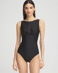 Chicos Miraclesuit® Network News Evoke One Piece Swimsuit - BLACK Chicos Miraclesuit® Network News Evoke One Piece Swimsuit - BLACK