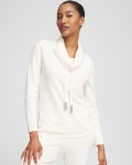 Chicos Zenergy Luxe® Cashmere Blend Cowl Sweater - ENGLISH CREAM