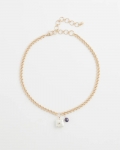 Chicos Freshwater Pearl Pendant Necklace - GOLD