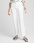 Chicos Emme Straight Ankle Pants - ALABASTER