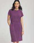 Chicos Zenergy® Bungee-Waist Dress - WASHED GRAPE