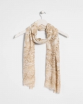 Chicos Foiled Oblong Scarf - NEUTRAL