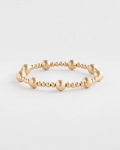 Chicos Gold-tone Medium Bead Stretch Bracelet - GOLD
