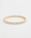 Chicos Small Beaded Gold Tone Stretch Bracelet - GOLD Chicos Small Beaded Gold Tone Stretch Bracelet - GOLD