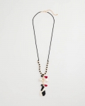 Chicos Corded Short Pendant Necklace - MULTI