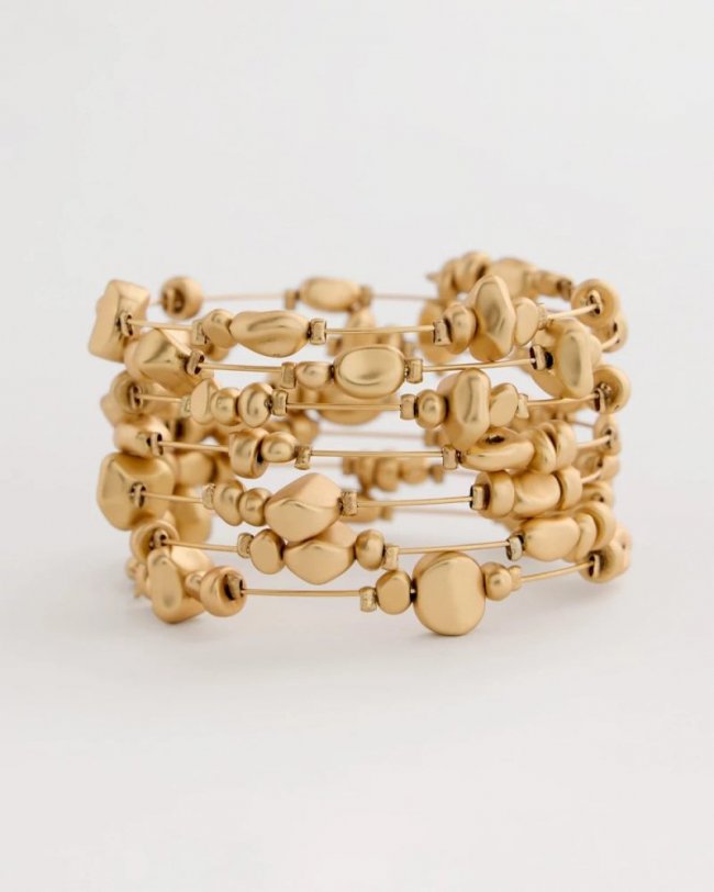 Chicos Goldtone Coil Bracelet - GOLD Chicos Goldtone Coil Bracelet - GOLD