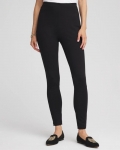 Chicos Juliet Slim Zip-Ankle Leggings - BLACK