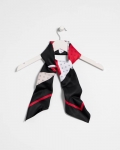 Chicos Polka Dot Floral Square Scarf - BLACK Chicos Polka Dot Floral Square Scarf - BLACK