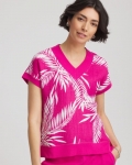 Chicos Zenergy® Tropical Gauze Top - CRUSHED BERRIES