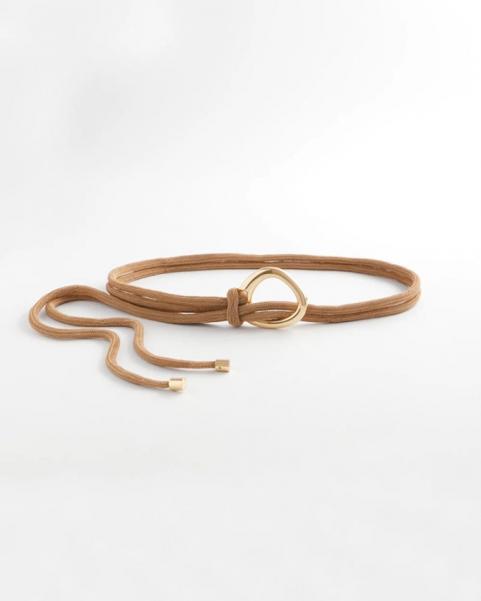Chicos Neutral Goldtone Rope Belt - GOLD