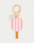 Chicos Pink Enamel Pickleball Bag Charm - PINK Chicos Pink Enamel Pickleball Bag Charm - PINK