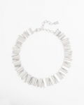 Chicos Silver Wave Collar Necklace - SILVER