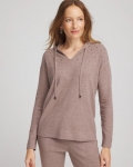 Chicos Zenergy® Luxe Rhinestone Sweater - TAUPE HEATHER
