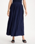 Chicos Sea Island Pull-On Maxi Skirt - PASSPORT BLUE Chicos Sea Island Pull-On Maxi Skirt - PASSPORT BLUE