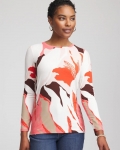 Chicos Tropical Touch of Cool™ Layering Tee - SIESTA ROSE Chicos Tropical Touch of Cool™ Layering Tee - SIESTA ROSE