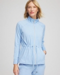 Chicos Zenergy® Cloud Mockneck Jacket - CRYSTAL TOPAZ