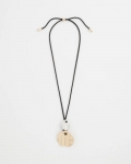 Chicos Crinkle Mixed Metal Pendant - MIXED METALS Chicos Crinkle Mixed Metal Pendant - MIXED METALS