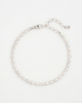 Chicos Silvertone Bamboo Collar Necklace - SILVER Chicos Silvertone Bamboo Collar Necklace - SILVER