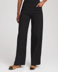 Chicos Brigitte™ Slim Wide-Leg Pants - BLACK