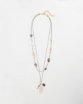 Chicos Chico's Originals White Jade Ocean Necklace - SILVER Chicos Chico's Originals White Jade Ocean Necklace - SILVER