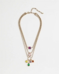 Chicos Multi-Strand Gem Necklace - MULTI